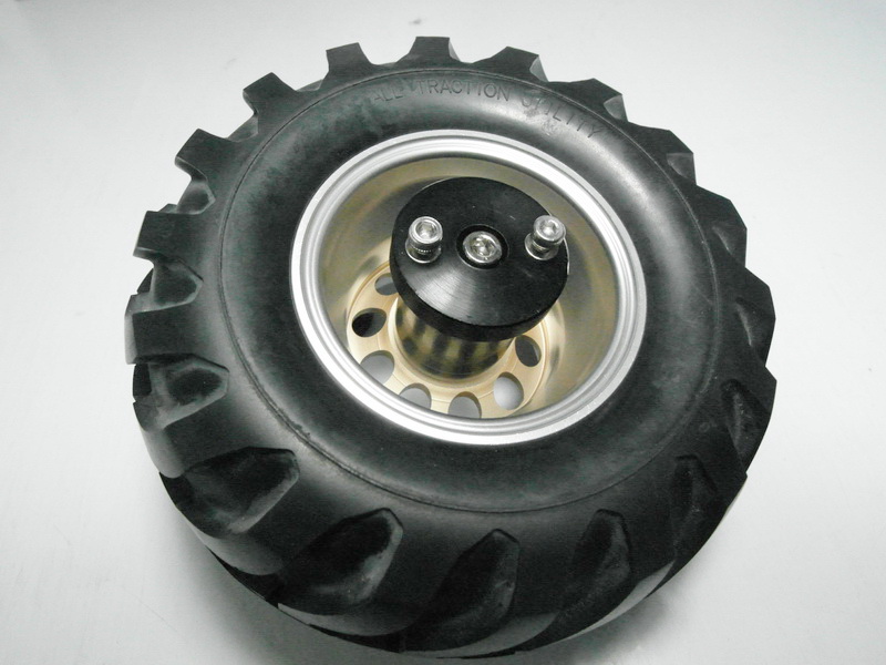 2.2" RC Channel aluminum wheel spare tire mount